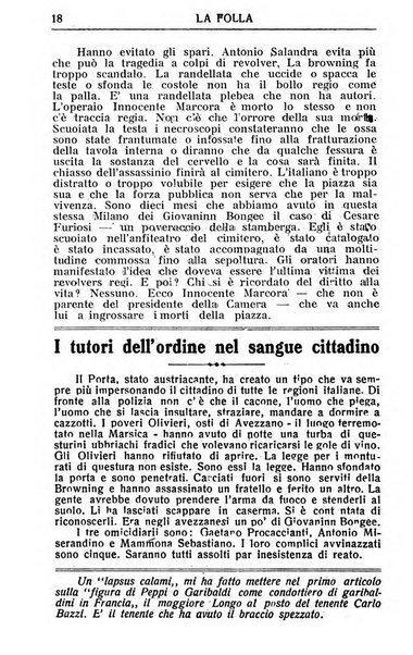 La folla periodico settimanale illustrato