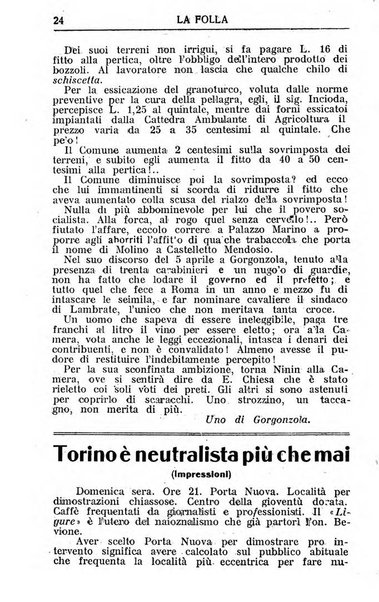 La folla periodico settimanale illustrato