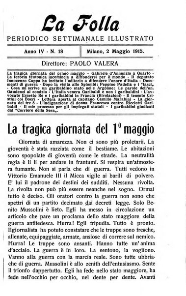 La folla periodico settimanale illustrato