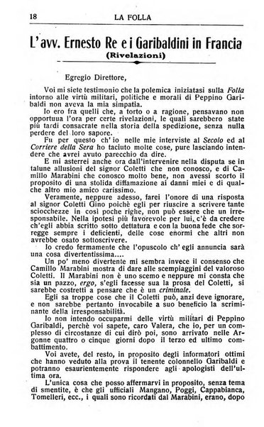 La folla periodico settimanale illustrato