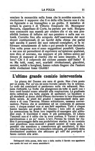 La folla periodico settimanale illustrato