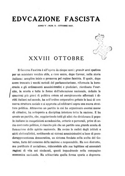 Educazione fascista rivista mensile di cultura politica