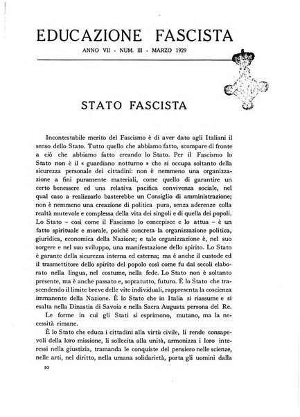 Educazione fascista rivista mensile di cultura politica