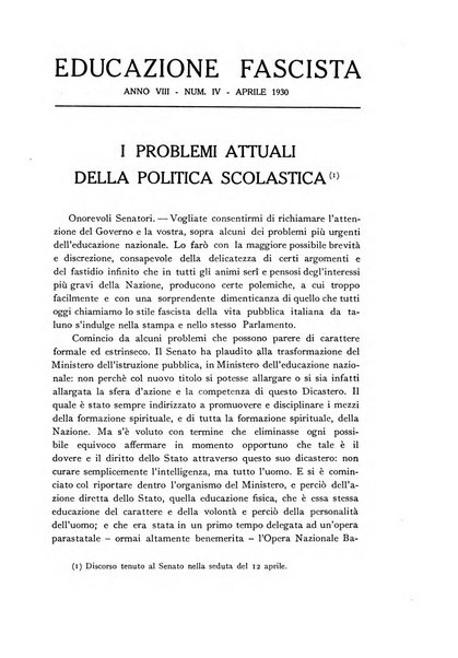 Educazione fascista rivista mensile di cultura politica