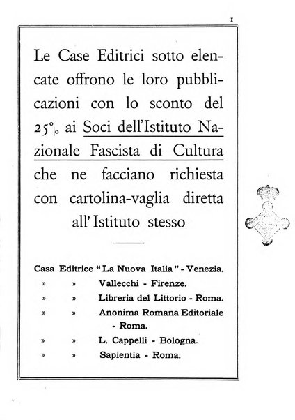 Educazione fascista rivista mensile di cultura politica