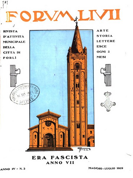 Forum Livii rivista d'attivita municipale della citta di Forlì