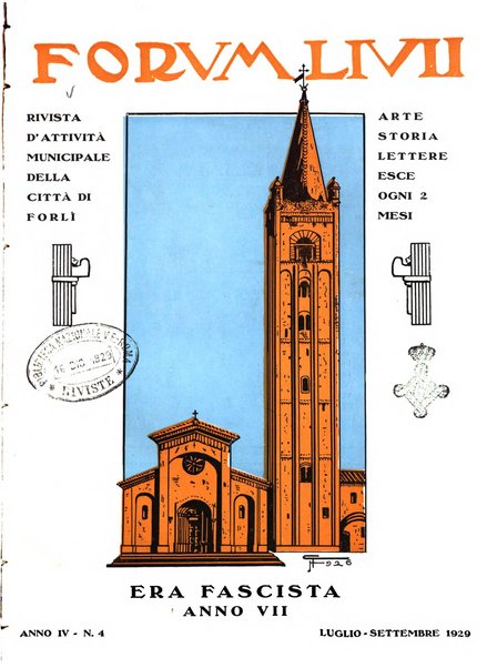 Forum Livii rivista d'attivita municipale della citta di Forlì