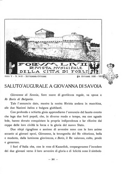 Forum Livii rivista d'attivita municipale della citta di Forlì