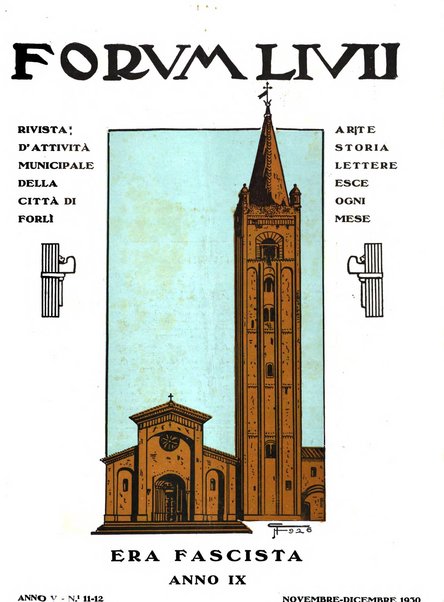 Forum Livii rivista d'attivita municipale della citta di Forlì