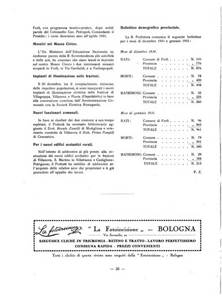 Forum Livii rivista d'attivita municipale della citta di Forlì