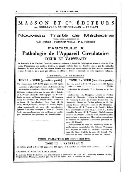 Le forze sanitarie organo ufficiale del Sindacato nazionale fascista dei medici e degli ordini dei medici