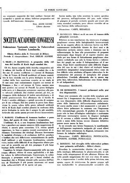 Le forze sanitarie organo ufficiale del Sindacato nazionale fascista dei medici e degli ordini dei medici