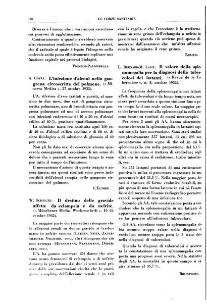 Le forze sanitarie organo ufficiale del Sindacato nazionale fascista dei medici e degli ordini dei medici