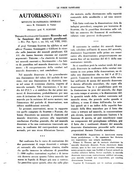 Le forze sanitarie organo ufficiale del Sindacato nazionale fascista dei medici e degli ordini dei medici