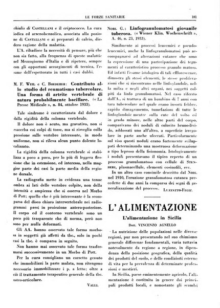 Le forze sanitarie organo ufficiale del Sindacato nazionale fascista dei medici e degli ordini dei medici