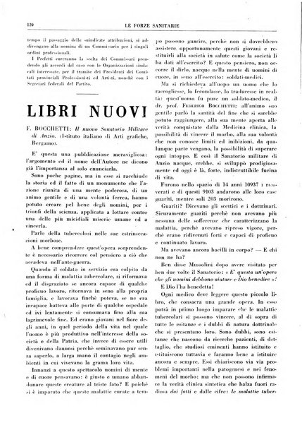 Le forze sanitarie organo ufficiale del Sindacato nazionale fascista dei medici e degli ordini dei medici