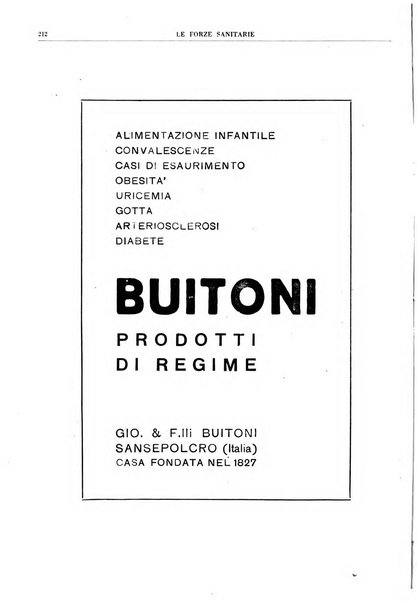 Le forze sanitarie organo ufficiale del Sindacato nazionale fascista dei medici e degli ordini dei medici