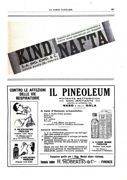 Le forze sanitarie organo ufficiale del Sindacato nazionale fascista dei medici e degli ordini dei medici