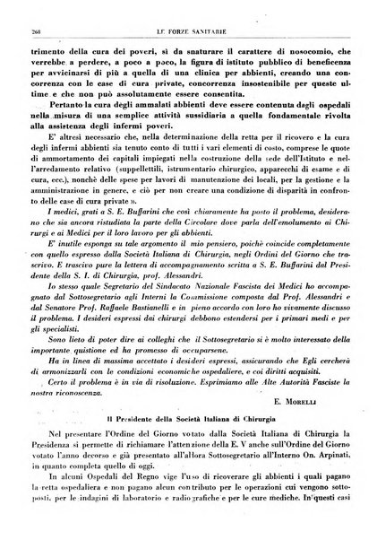 Le forze sanitarie organo ufficiale del Sindacato nazionale fascista dei medici e degli ordini dei medici