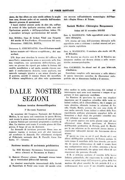 Le forze sanitarie organo ufficiale del Sindacato nazionale fascista dei medici e degli ordini dei medici