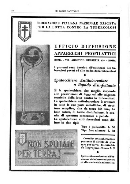 Le forze sanitarie organo ufficiale del Sindacato nazionale fascista dei medici e degli ordini dei medici