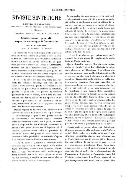 Le forze sanitarie organo ufficiale del Sindacato nazionale fascista dei medici e degli ordini dei medici