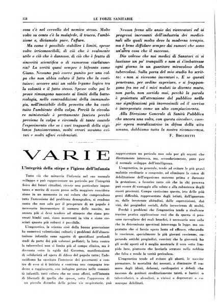 Le forze sanitarie organo ufficiale del Sindacato nazionale fascista dei medici e degli ordini dei medici