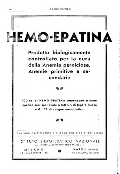 Le forze sanitarie organo ufficiale del Sindacato nazionale fascista dei medici e degli ordini dei medici