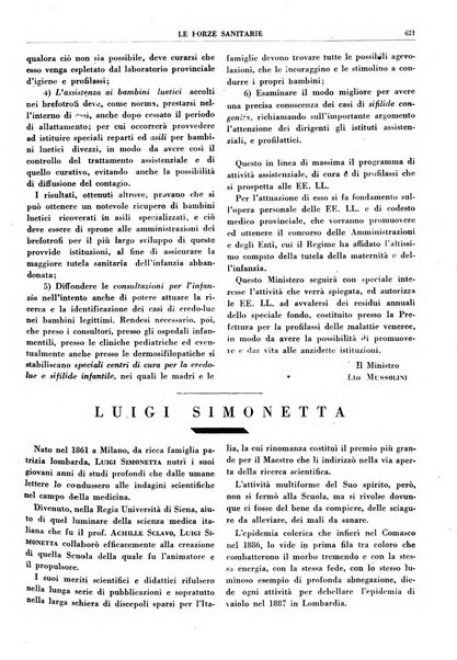 Le forze sanitarie organo ufficiale del Sindacato nazionale fascista dei medici e degli ordini dei medici