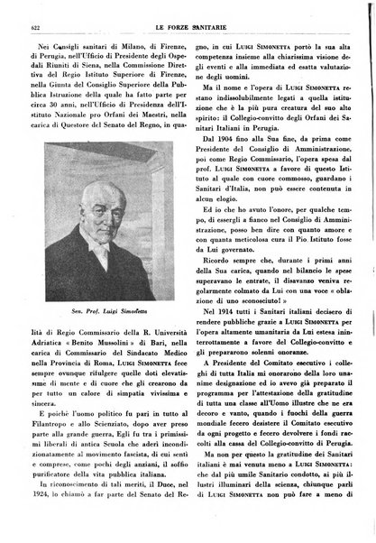 Le forze sanitarie organo ufficiale del Sindacato nazionale fascista dei medici e degli ordini dei medici