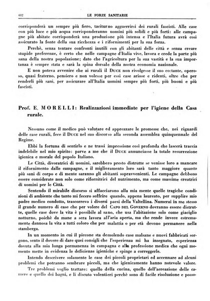 Le forze sanitarie organo ufficiale del Sindacato nazionale fascista dei medici e degli ordini dei medici