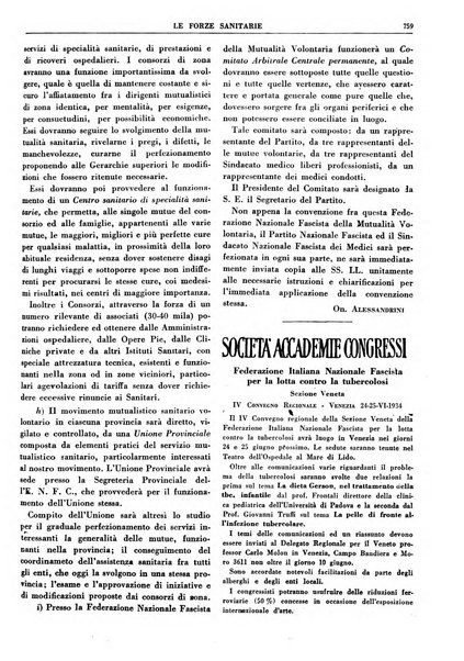 Le forze sanitarie organo ufficiale del Sindacato nazionale fascista dei medici e degli ordini dei medici