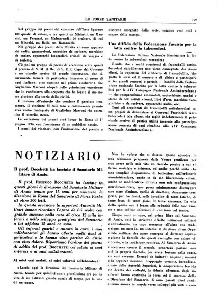 Le forze sanitarie organo ufficiale del Sindacato nazionale fascista dei medici e degli ordini dei medici