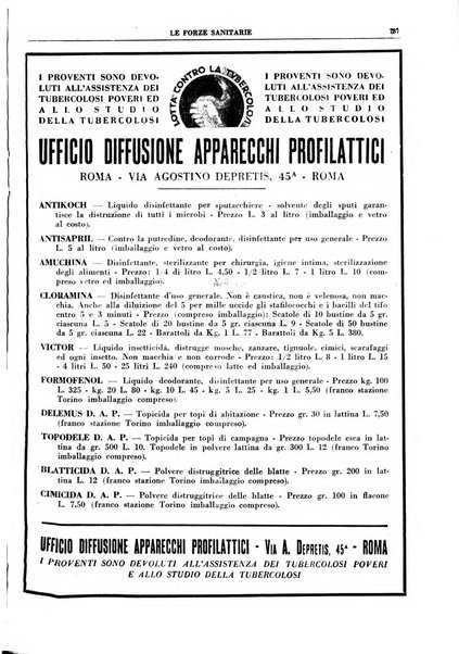 Le forze sanitarie organo ufficiale del Sindacato nazionale fascista dei medici e degli ordini dei medici