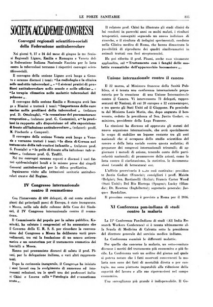 Le forze sanitarie organo ufficiale del Sindacato nazionale fascista dei medici e degli ordini dei medici