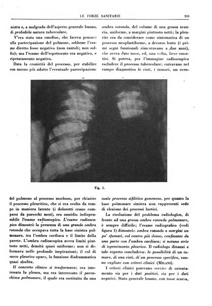 Le forze sanitarie organo ufficiale del Sindacato nazionale fascista dei medici e degli ordini dei medici