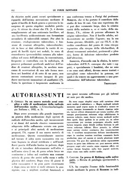 Le forze sanitarie organo ufficiale del Sindacato nazionale fascista dei medici e degli ordini dei medici