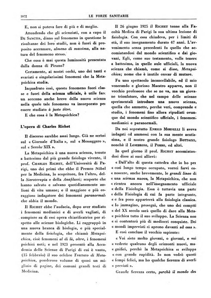 Le forze sanitarie organo ufficiale del Sindacato nazionale fascista dei medici e degli ordini dei medici