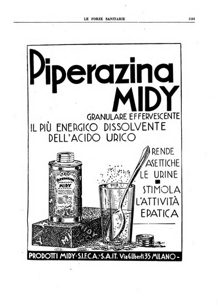 Le forze sanitarie organo ufficiale del Sindacato nazionale fascista dei medici e degli ordini dei medici