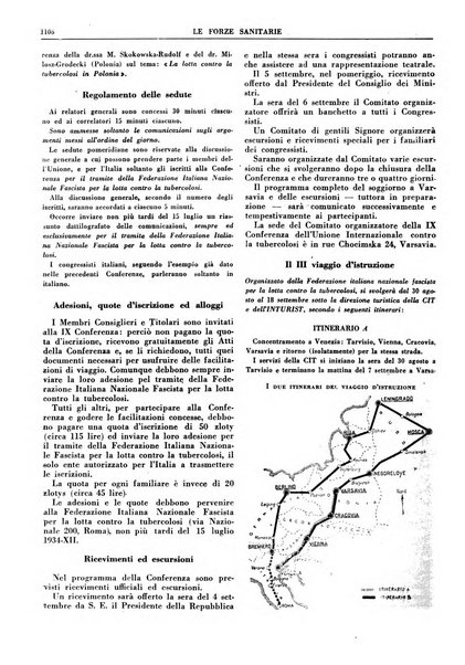 Le forze sanitarie organo ufficiale del Sindacato nazionale fascista dei medici e degli ordini dei medici