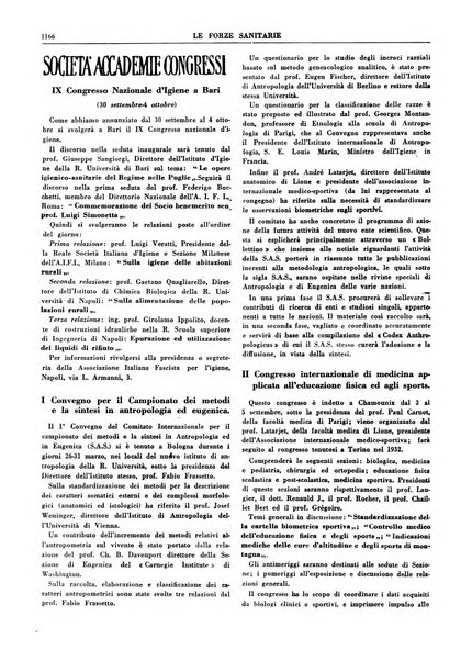 Le forze sanitarie organo ufficiale del Sindacato nazionale fascista dei medici e degli ordini dei medici