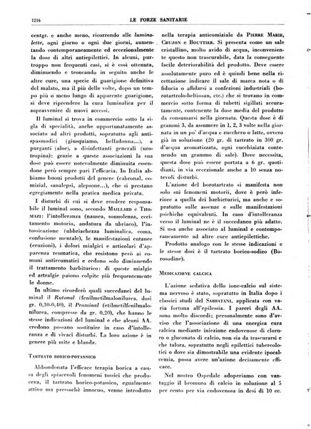 Le forze sanitarie organo ufficiale del Sindacato nazionale fascista dei medici e degli ordini dei medici