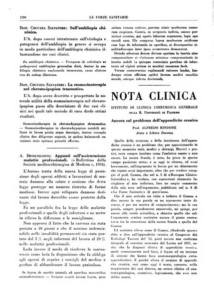 Le forze sanitarie organo ufficiale del Sindacato nazionale fascista dei medici e degli ordini dei medici