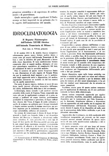 Le forze sanitarie organo ufficiale del Sindacato nazionale fascista dei medici e degli ordini dei medici