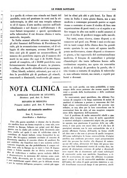 Le forze sanitarie organo ufficiale del Sindacato nazionale fascista dei medici e degli ordini dei medici