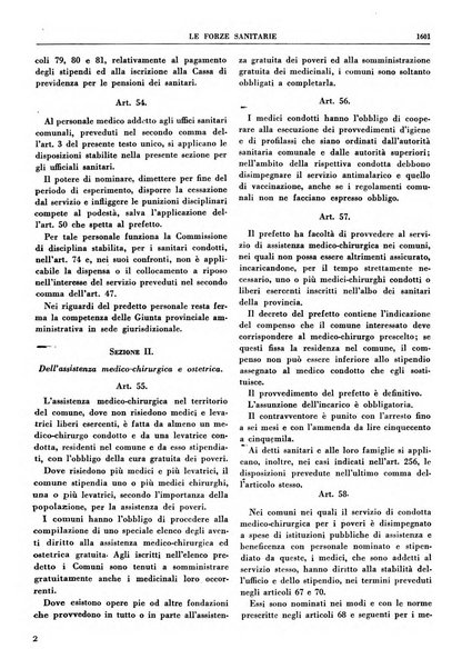 Le forze sanitarie organo ufficiale del Sindacato nazionale fascista dei medici e degli ordini dei medici