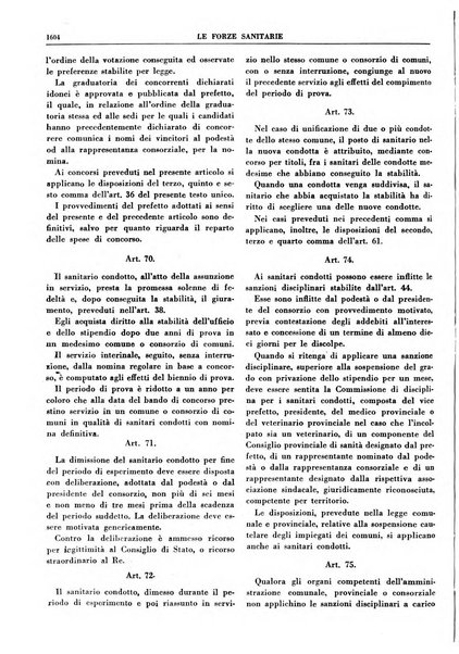 Le forze sanitarie organo ufficiale del Sindacato nazionale fascista dei medici e degli ordini dei medici