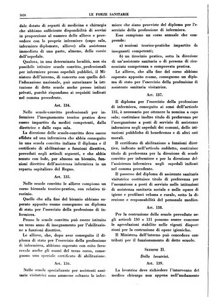 Le forze sanitarie organo ufficiale del Sindacato nazionale fascista dei medici e degli ordini dei medici