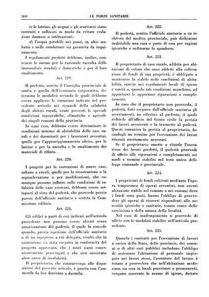 Le forze sanitarie organo ufficiale del Sindacato nazionale fascista dei medici e degli ordini dei medici