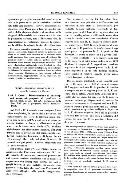 Le forze sanitarie organo ufficiale del Sindacato nazionale fascista dei medici e degli ordini dei medici